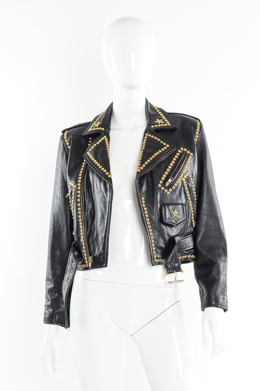 Motorcycle zip jacket by Caché mannequin unzipped @recessla