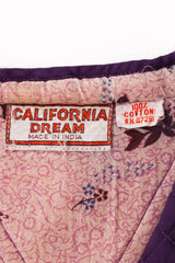 Vintage California Dream Indian Cotton Gauze Shift Dress label at Recess Los Angeles