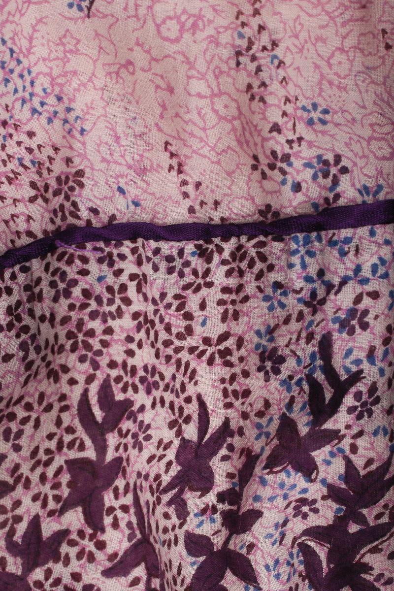 Vintage California Dream Indian Cotton Gauze Shift Dress print detail at Recess Los Angeles