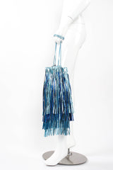 Calvin Klein 205W39NYC Metallic Fringe Bucket Bag side on mannequin at Recess Los Angeles