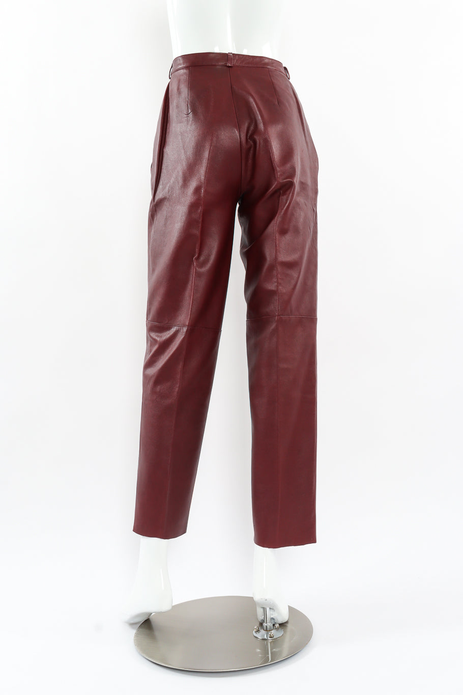 Vintage Calvin Klein Leather Shirt & Pant Set mannequin back pant @ Recess LA
