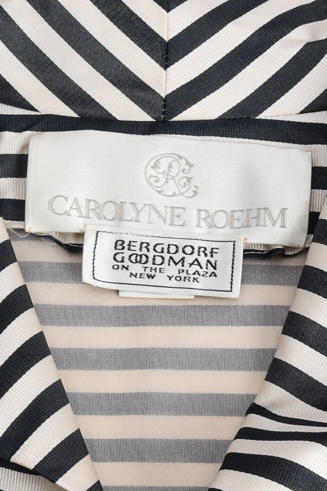 Oversized striped swing coat by Carolyne Roehm Carolyne Roehm Label @recessla
