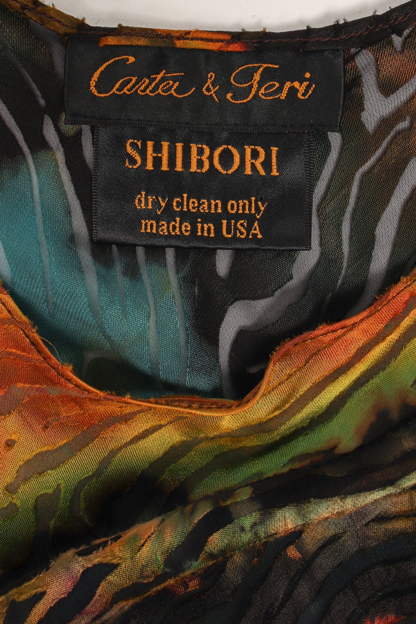 Carter Smith Hand Dyed Silk Animal Print Burnout Bias Dress Label at Recess LA