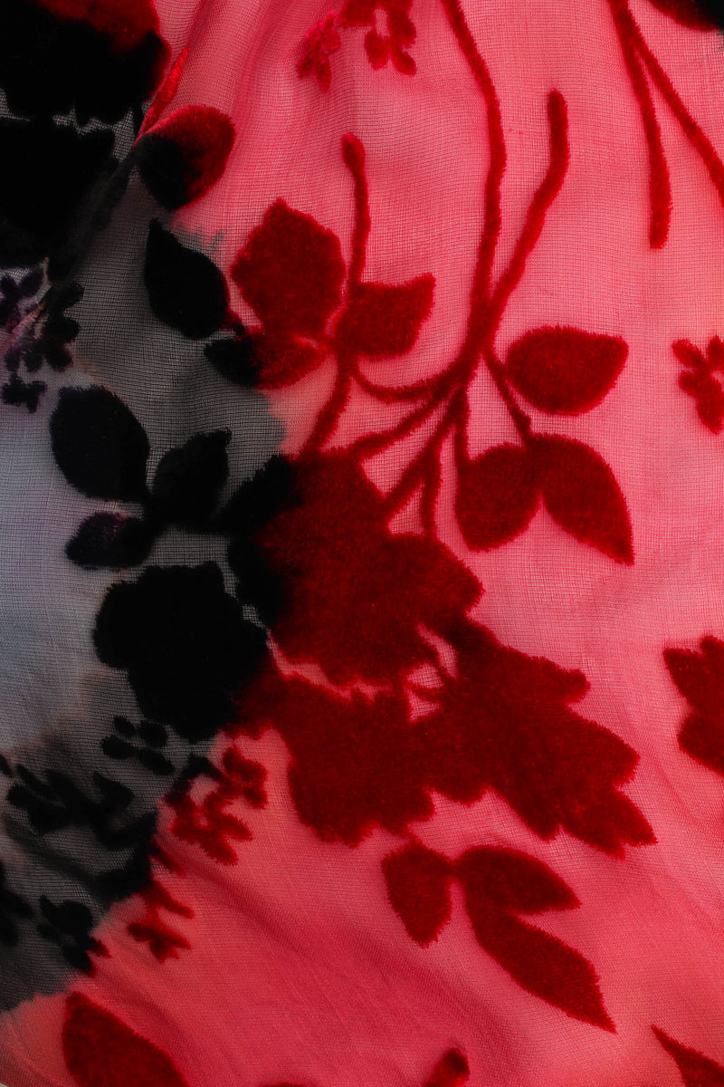 Vintage Carter Smith Sheer Velvet Floral Burnout Dress print @ Recess LA