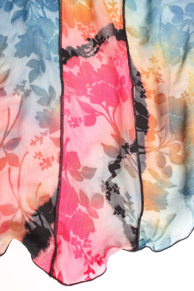 Vintage Carter Smith Sheer Velvet Floral Burnout Dress sheer panels @ Recess LA