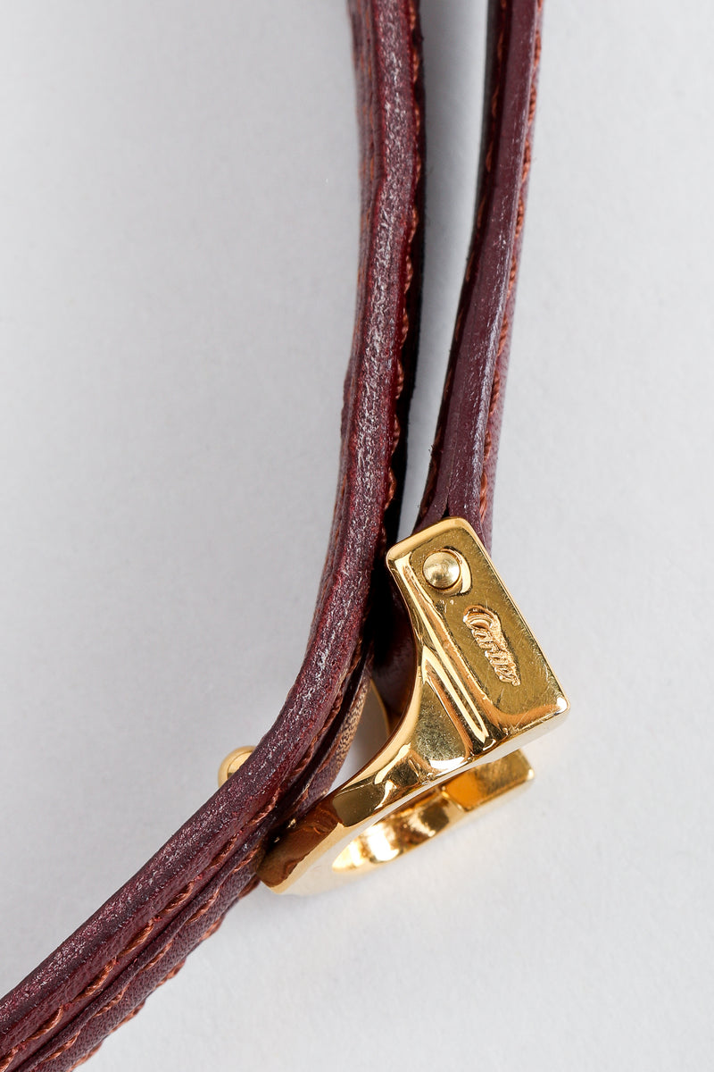 Vintage Cartier Signature stamp on gold buckle