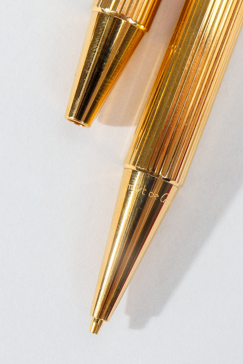 Vintage Must de Cartier Gold Pen & Pencil