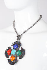 Recess Los Angeles Vintage Lawrence Larry Vrba Mayan Aztec Medallion Pendant