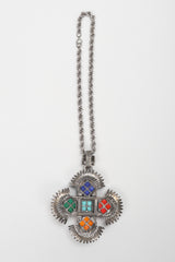 Recess Los Angeles Vintage Lawrence Larry Vrba Mayan Aztec Medallion Pendant