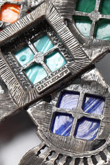 Recess Los Angeles Vintage Lawrence Larry Vrba Mayan Aztec Medallion Pendant