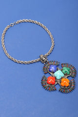 Recess Los Angeles Vintage Lawrence Larry Vrba Mayan Aztec Medallion Pendant