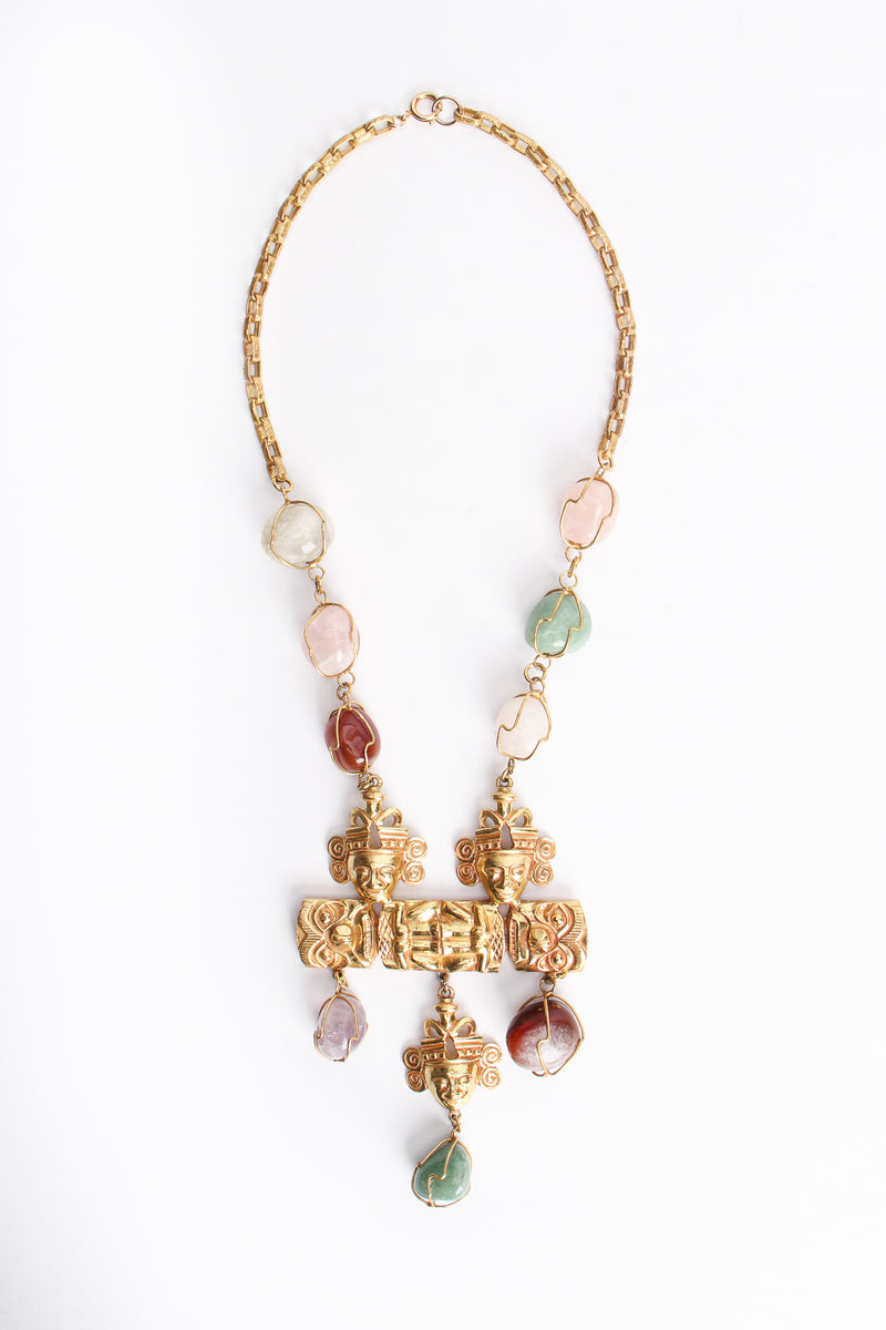 Vintage Larry Vrba for Castlecliff Pre Columbian Mayan Rock Crystal Necklace at Recess Los Angelesa