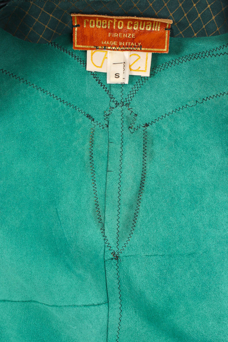 Vintage Roberto Cavalli Leather Butterfly Ruffle Vest – Recess