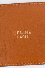 Vintage Celine Leather Alligator Mini Ring Knocker Belt signature at Recess Los Angeles