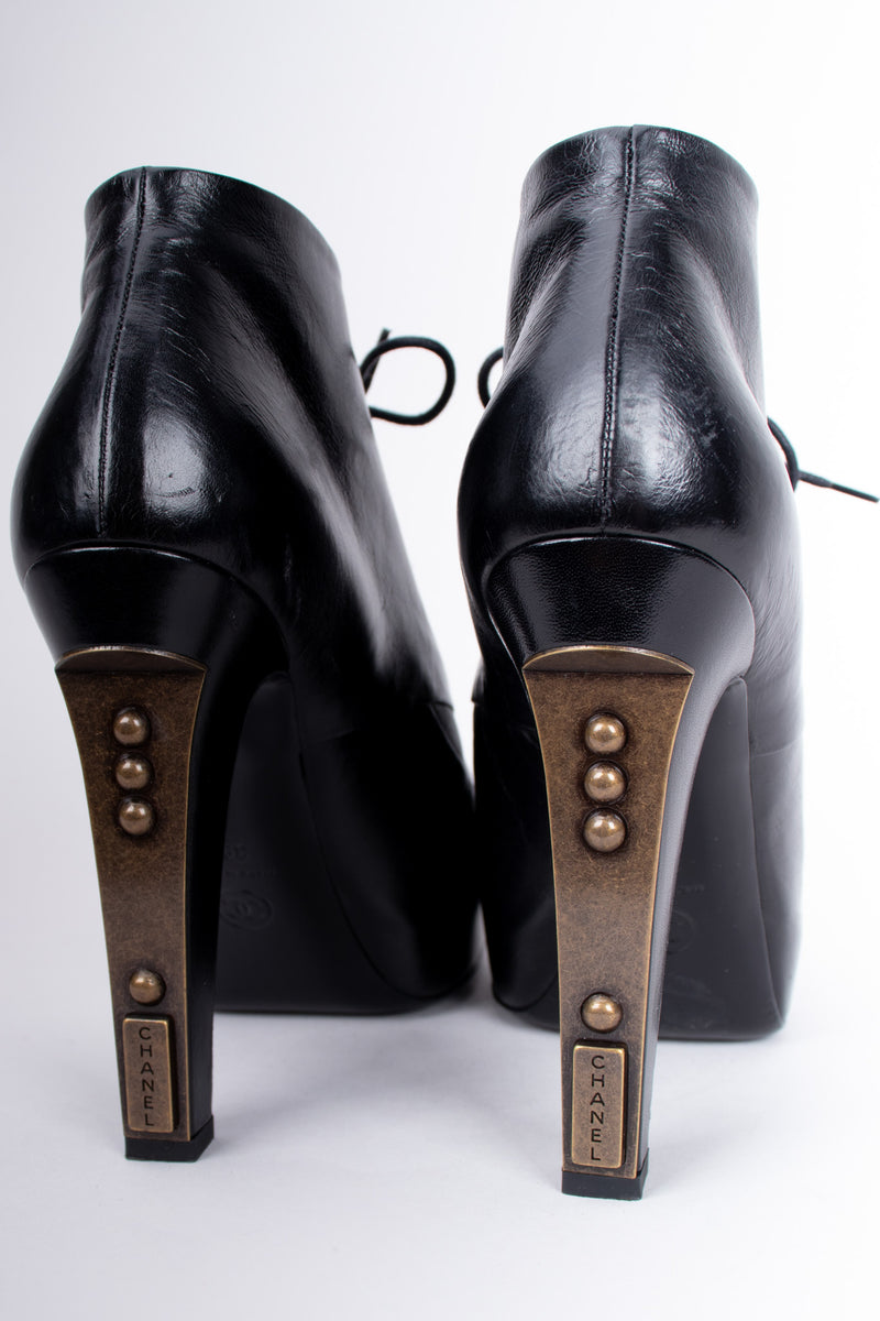 Chanel Interlocking CC Mid-Calf Boots – Recess
