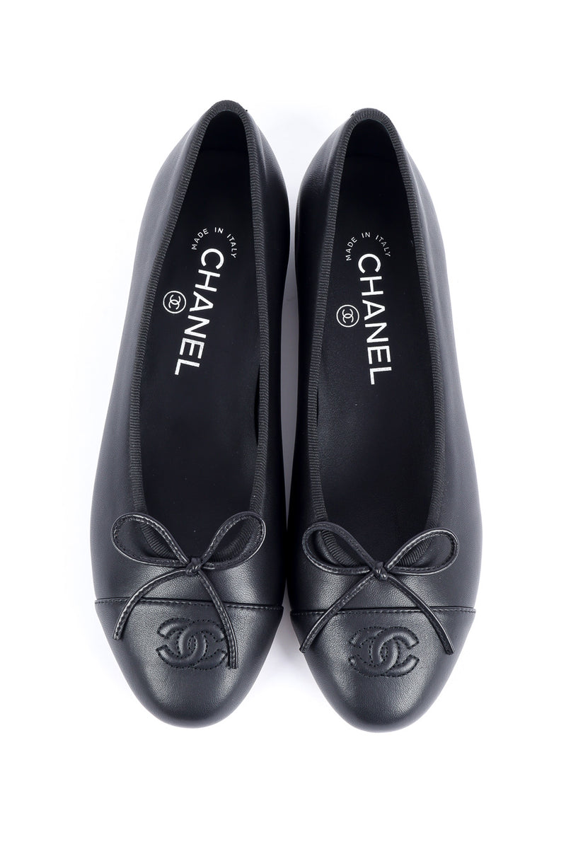Ballet flats by Chanel pair horizontal from above @recessla