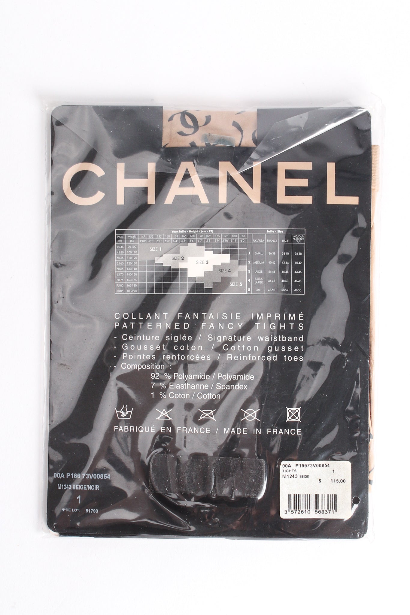 Vintage Chanel AW 2000A Runway Monogram CC Logo Stockings package at Recess Los Angeles