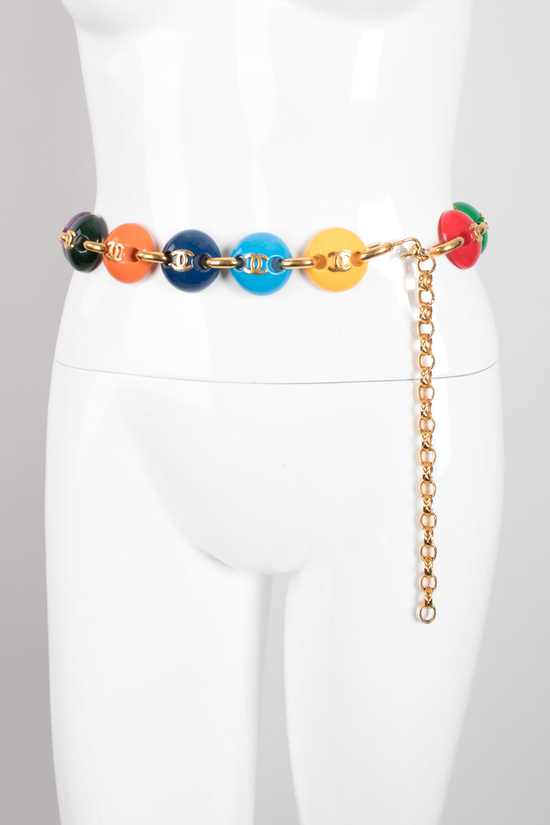 Chanel Rainbow Skittles M&M Candy Button Belt – Recess