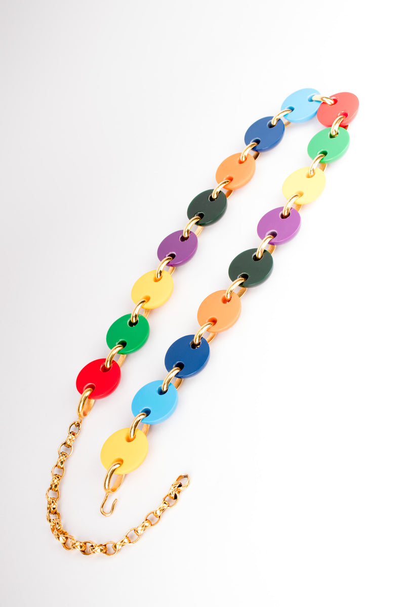 Chanel Rainbow Skittles M&M Candy Button Belt