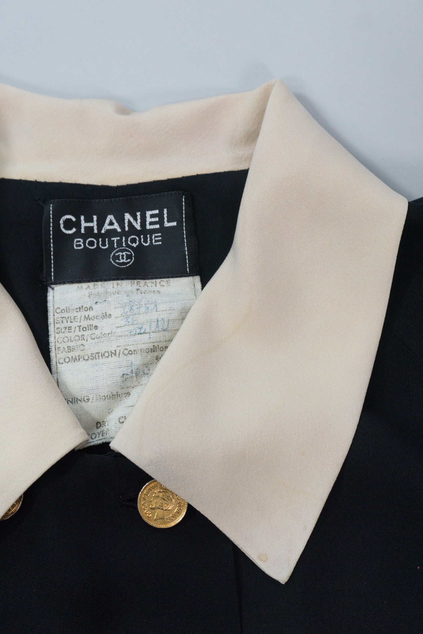 Chanel Silk Double Breasted Layered Dress