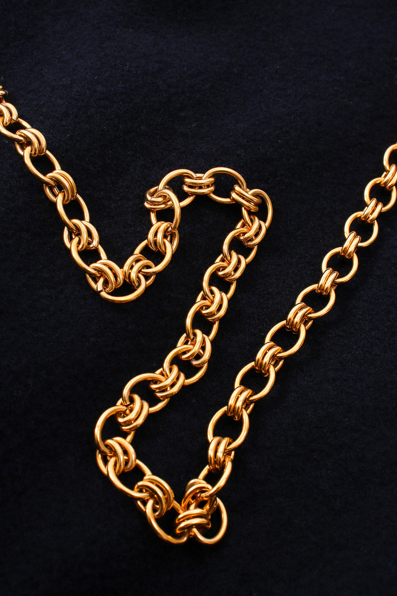 Vintage Chanel Chain Fob Cocoon Coat chain detail at Recess Los Angeles
