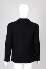 Recess Los Angeles Vintage Chanel Black Cotton Jacket Classic Silk Lining