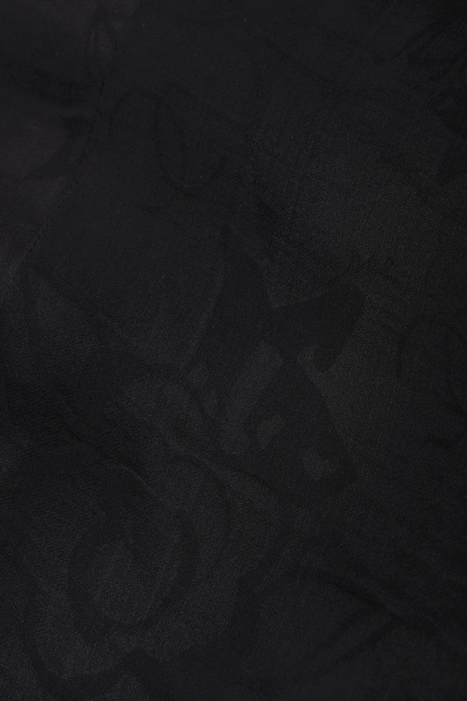 Recess Los Angeles Vintage Chanel Black Cotton Jacket Classic Silk Lining