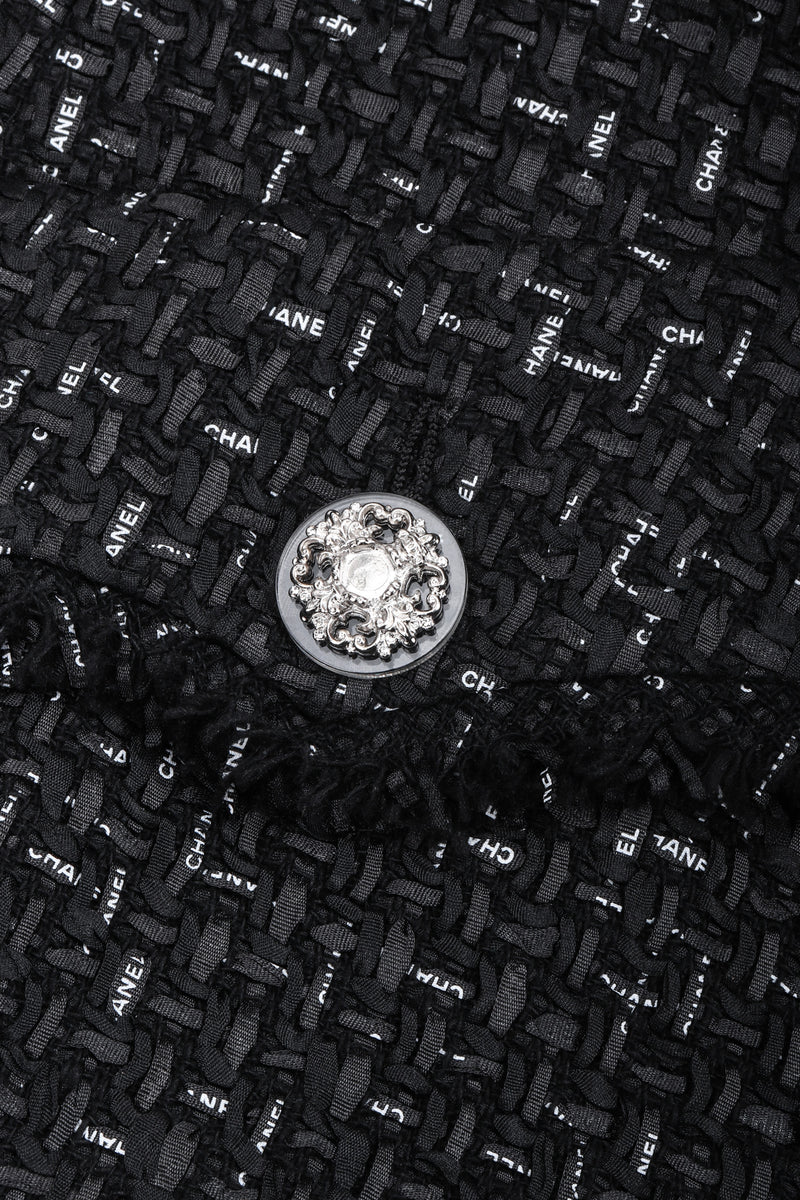 Vintage Chanel Woven Logo Ribbon Peacoat Jacket – Recess