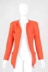 Recess Designer Consignment Vintage Chanel Pointed Hem Bouclé Jacket Los Angeles Resale