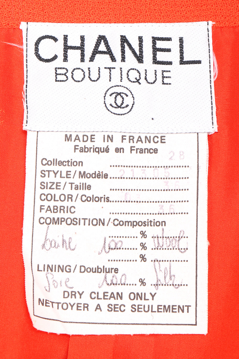 Recess Designer Consignment Vintage Chanel Pointed Hem Bouclé Jacket Los Angeles Resale