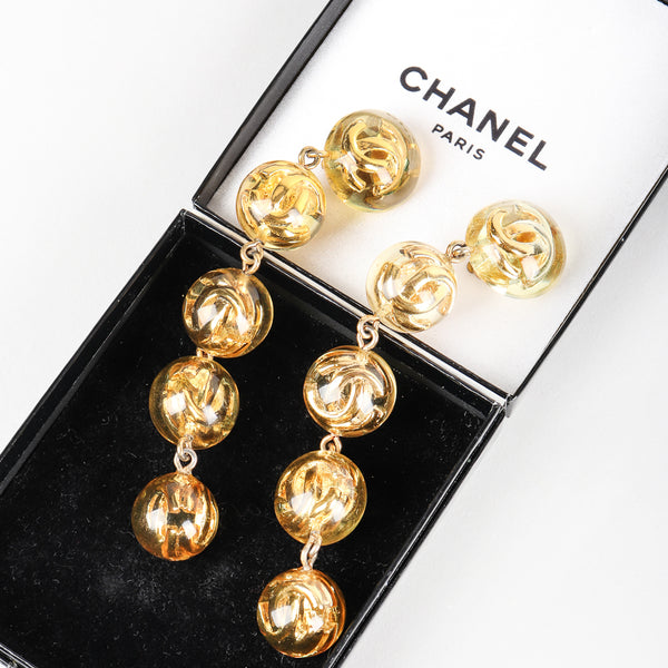 Pre-owned Chanel Vintage Season 80's Ex Lg Woven Dangle Earrings. (1,525  CNY) ❤ liked on Polyvore featuring jewe…