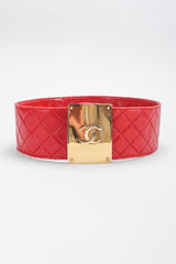 Recess Los Angeles Vintage Chanel Quilted CC Buckle Belt