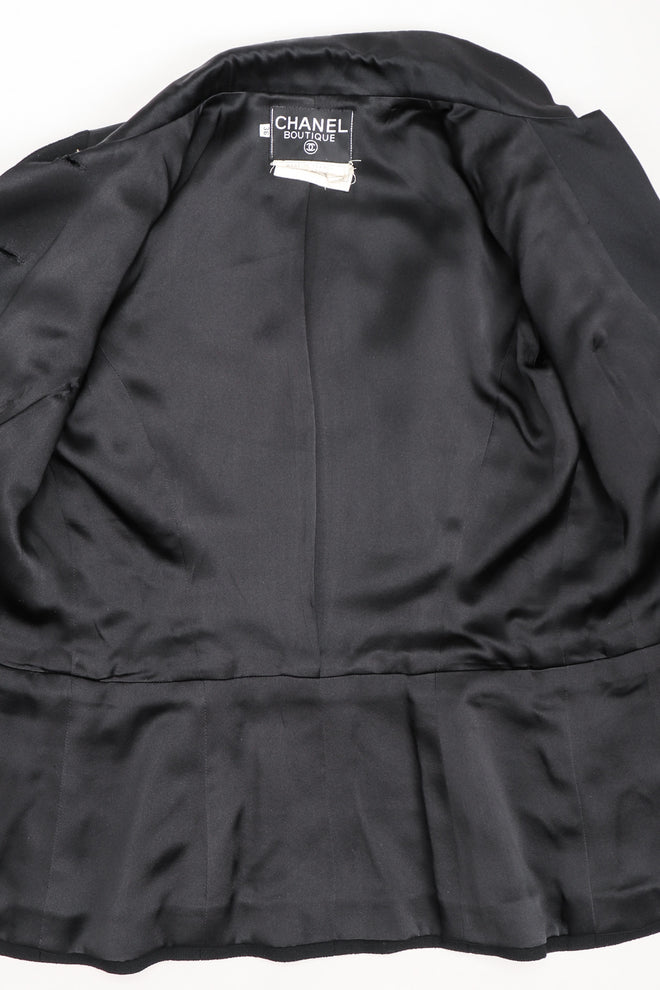 Recess Los Angeles Vintage Chanel Contrast Jacket & Pleated Skirt Set