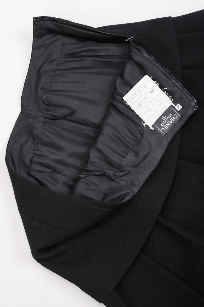 Recess Los Angeles Vintage Chanel Contrast Jacket & Pleated Skirt Set