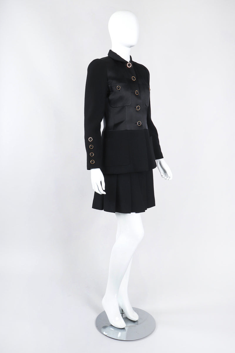 Chanel Style Coat & Pleated Dress