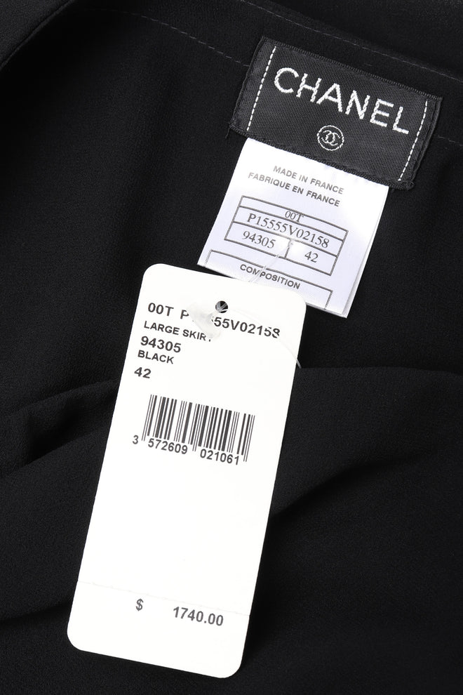 Recess Los Angeles Vintage Chanel Asymmetrical Tiered Chiffon Skirt