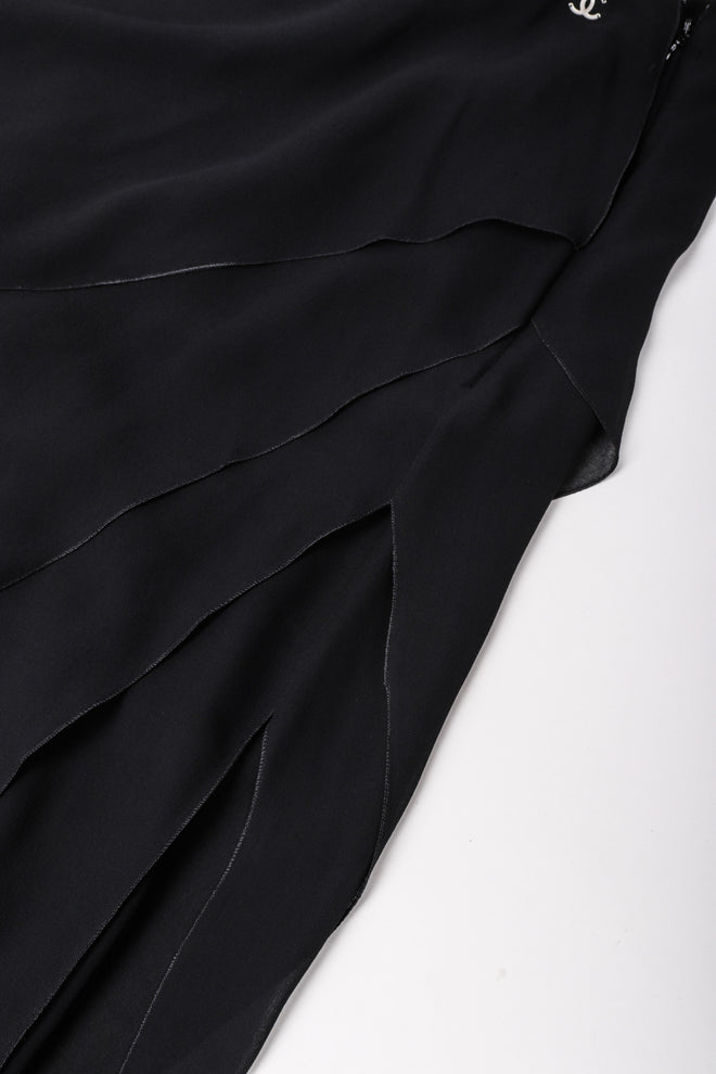 Recess Los Angeles Vintage Chanel Asymmetrical Tiered Chiffon Skirt
