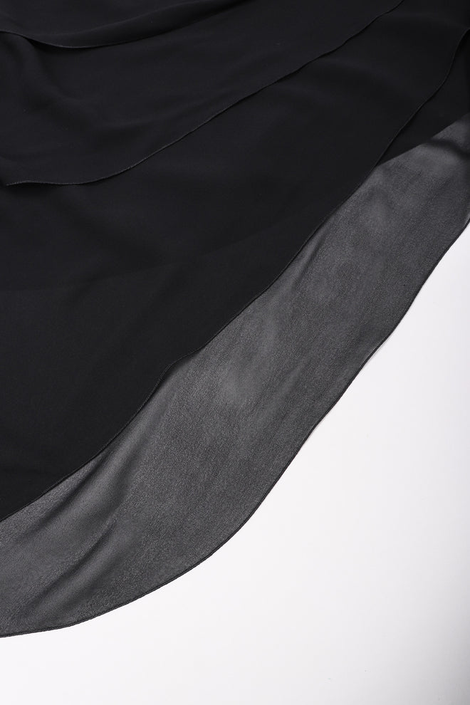 Recess Los Angeles Vintage Chanel Asymmetrical Tiered Chiffon Skirt