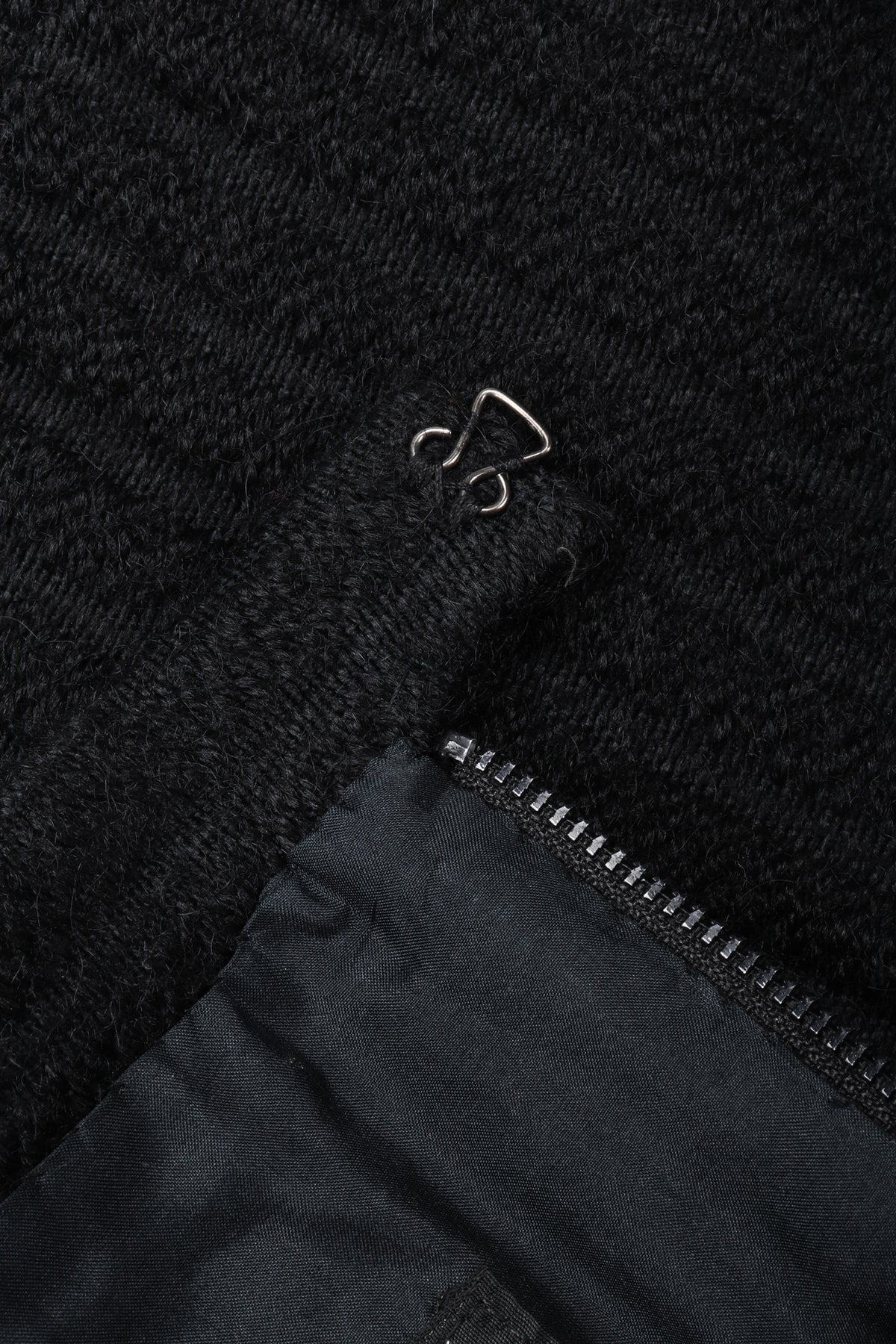 Vintage Chanel Textured Rib Zig Zag Boucle Wool Jacket & Skirt Set