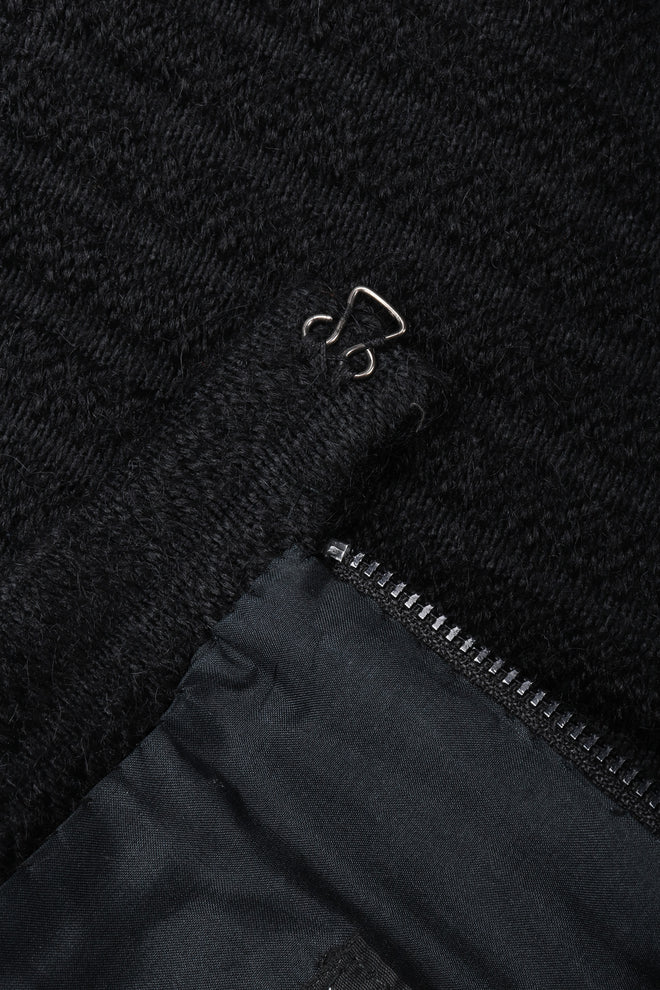 Recess Los Angeles Vintage Chanel Textured Rib Zig Zag Boucle Wool Jacket & Skirt Set