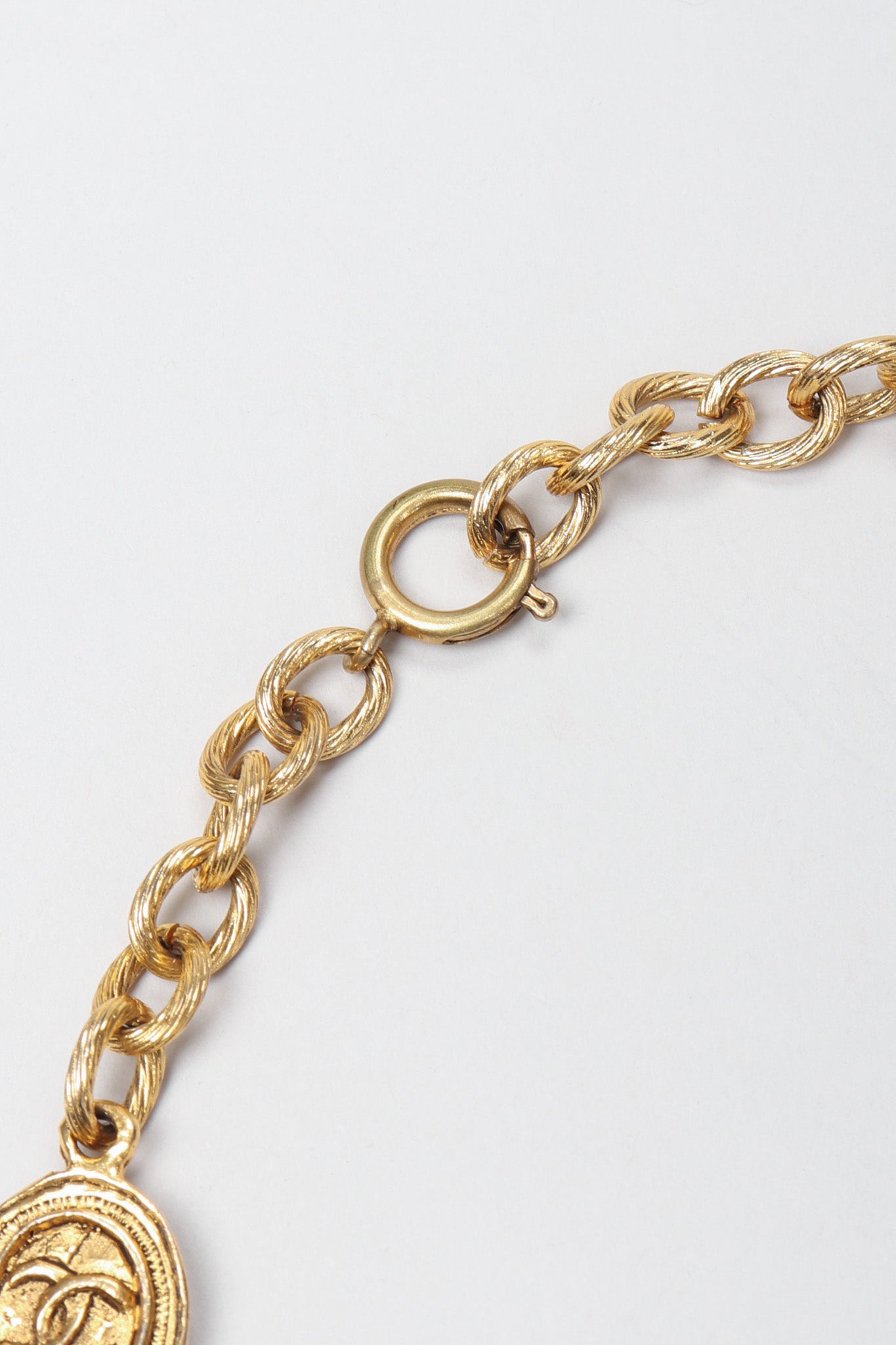 Recess Los Angeles Vintage Chanel Gold Coin Collar Necklace