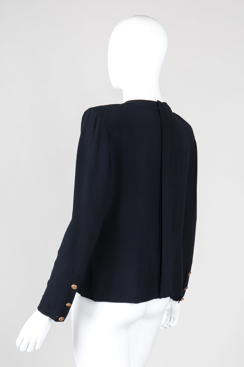 Recess Los Angeles Vintage Chanel Numbered Haute Couture Crepe Blouse