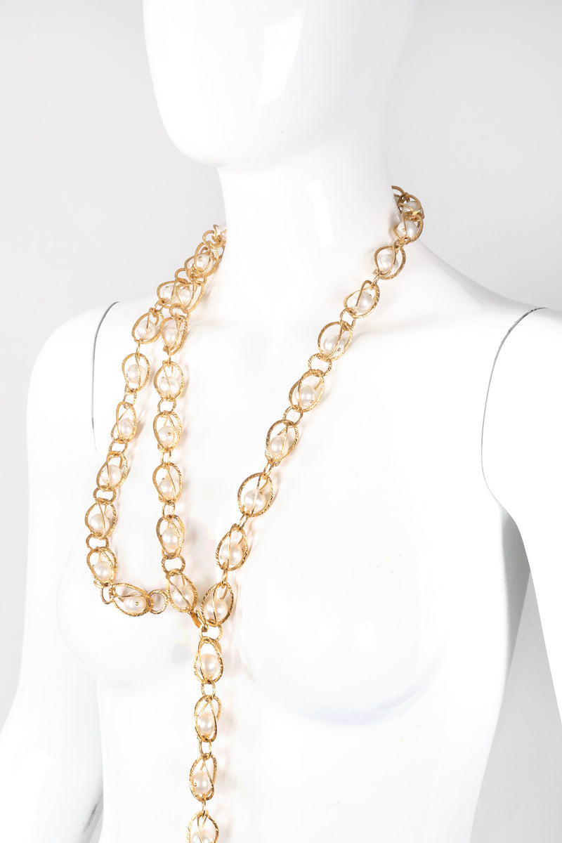 Vintage Chanel Pearl Cage Chain Belt – Recess