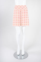 Recess Los Angeles Vintage 90s Chanel Pastel Pink Sparkle Tweed Jacket & Skirt Suit Set