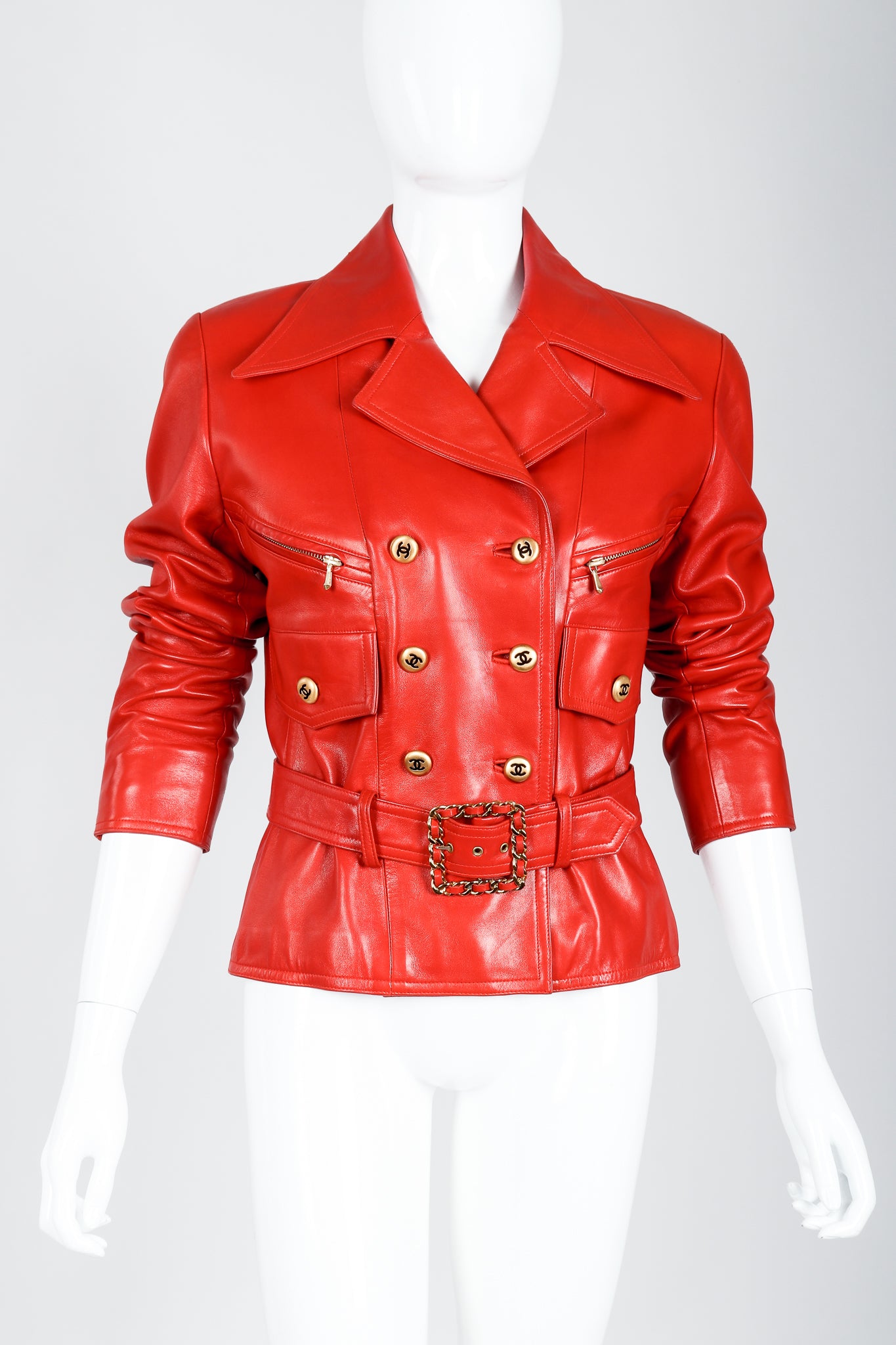Leather jacket Chanel Multicolour size 34 FR in Leather - 31189918