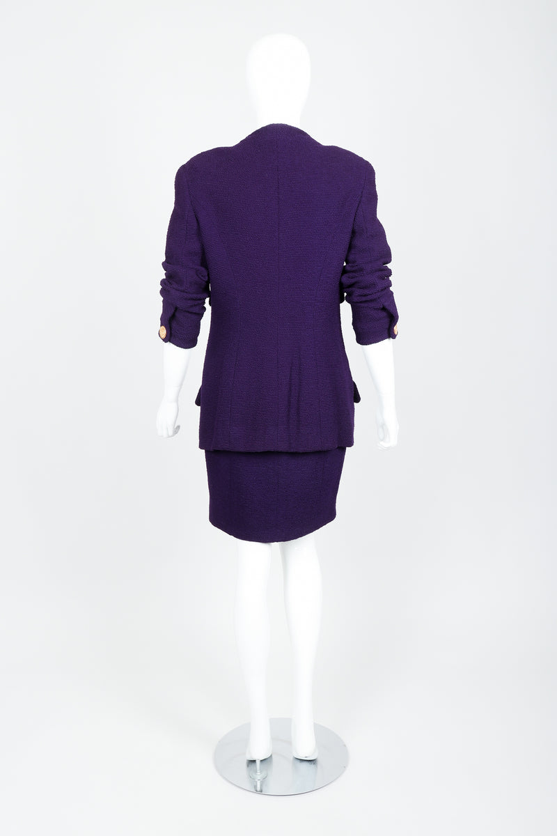 HelensChanel 97a Boucle Skirt Suit Jacket Set