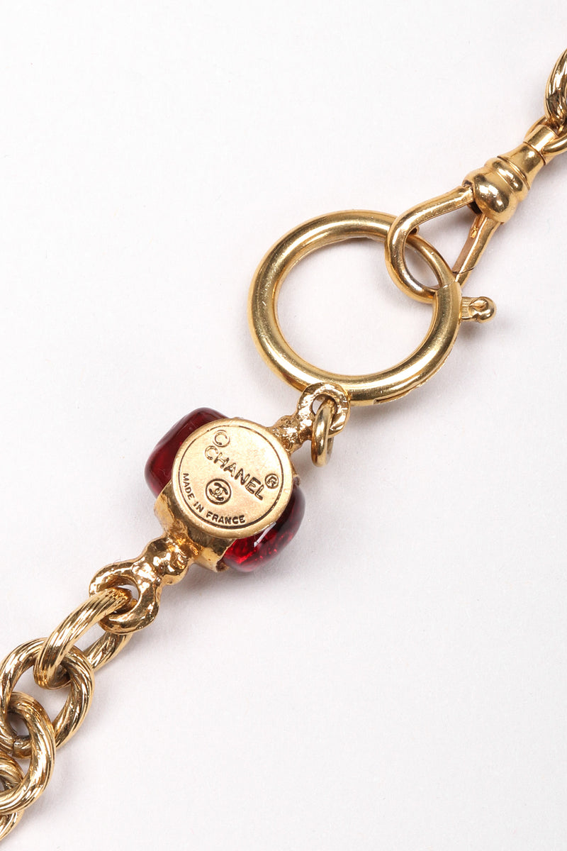 Vintage Chanel Gripoix Teddy Bear Locket Snuff Charm Necklace – Recess