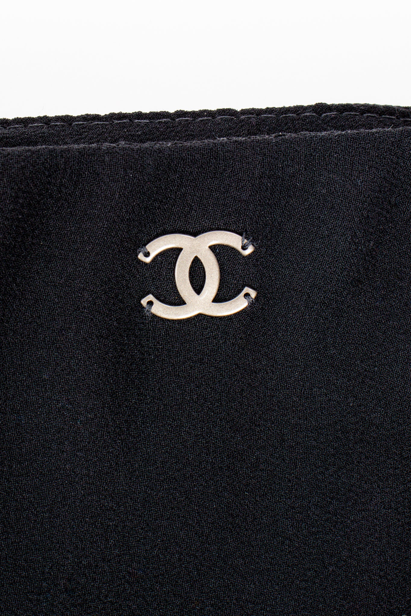 Vintage Chanel Chiffon Tiered Flounce Skirt CC logo at Recess Los Angeles