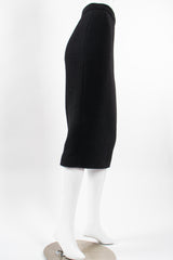 Vintage Chanel 1993 AW Bouclé Midi Pencil Hobble Skirt on Mannequin side angle @ Recess LA