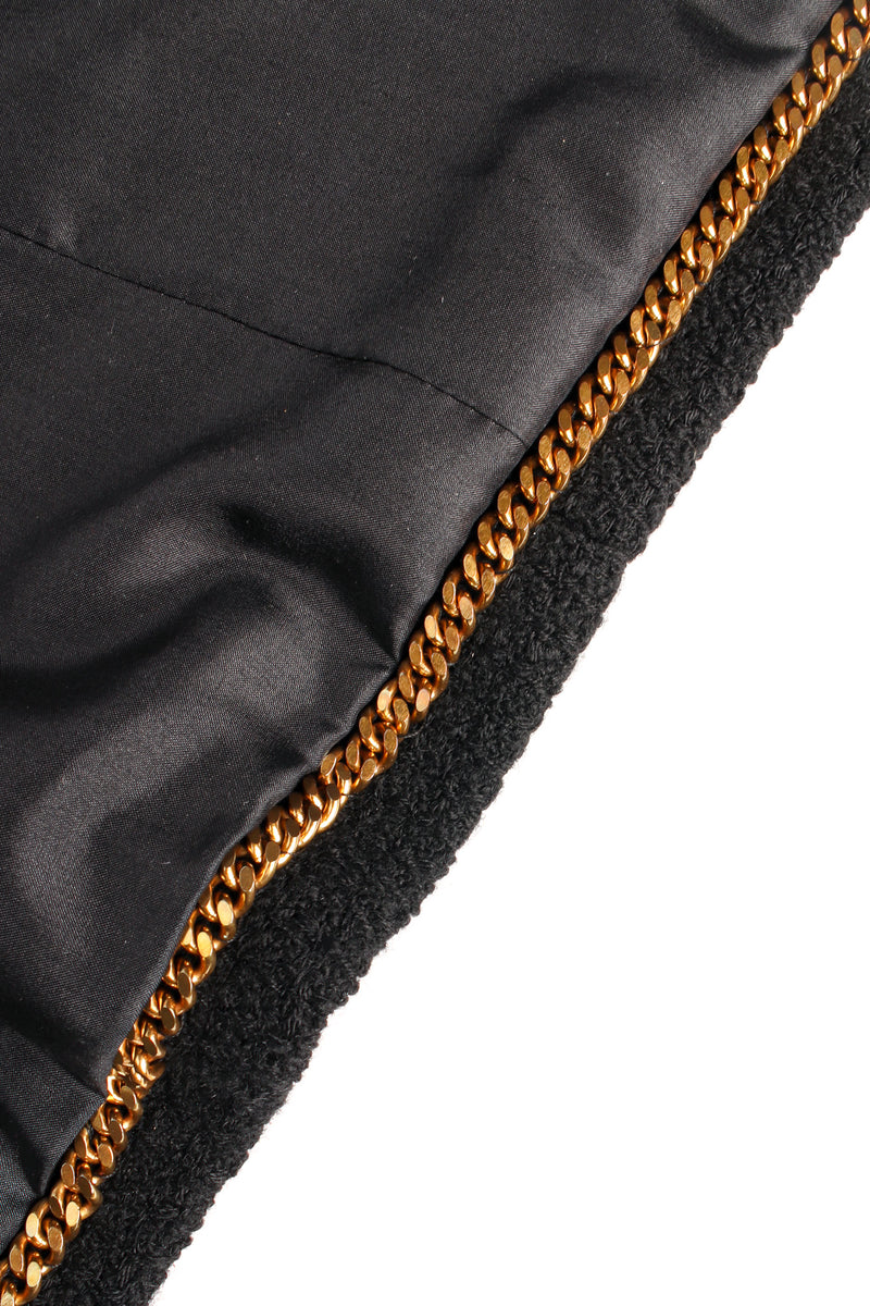Vintage Chanel Boucle Jacket & Skirt Wool Set chain hem @ Recess LA